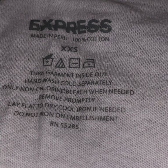 Express tee shirt size XXS - Picture 3 of 4